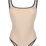 Costume intero con spalline sottili in beige Toteme - donna 