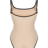 Costume intero con spalline sottili in beige Toteme - donna 