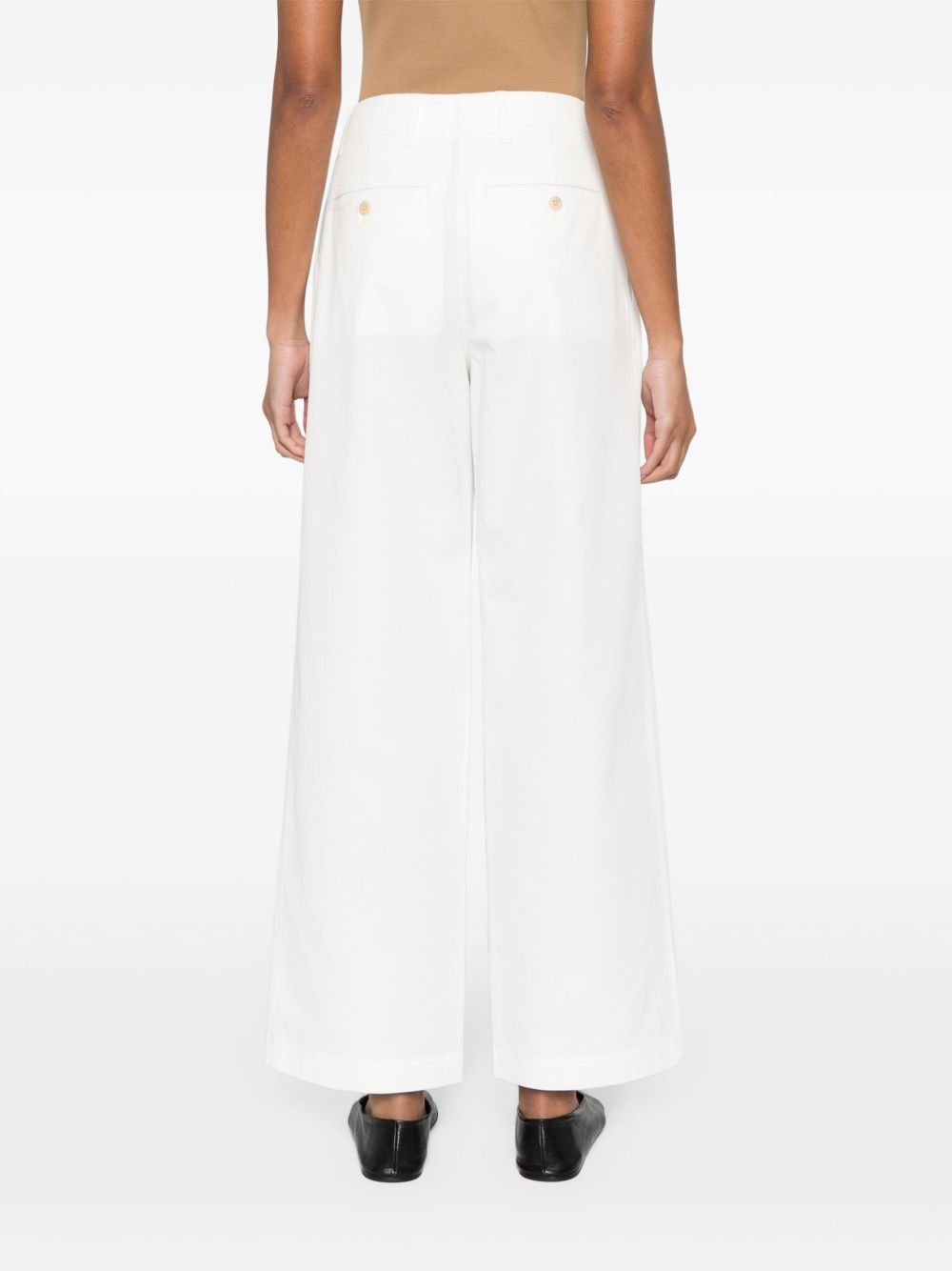 Pantaloni dritta in bianco Toteme - donna 