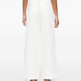 Pantaloni dritta in bianco Toteme - donna 