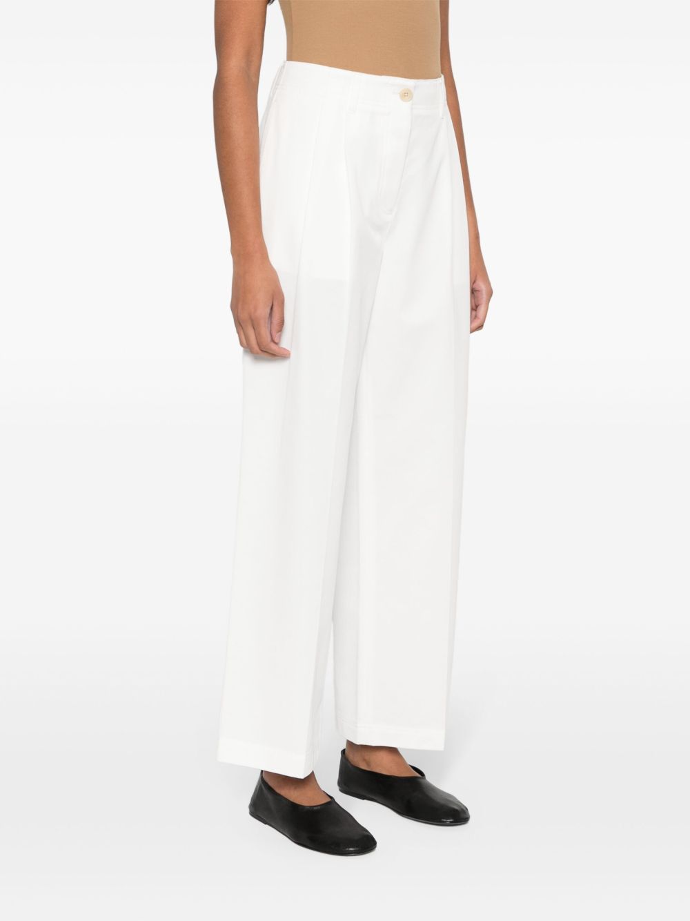 Pantaloni dritta in bianco Toteme - donna 