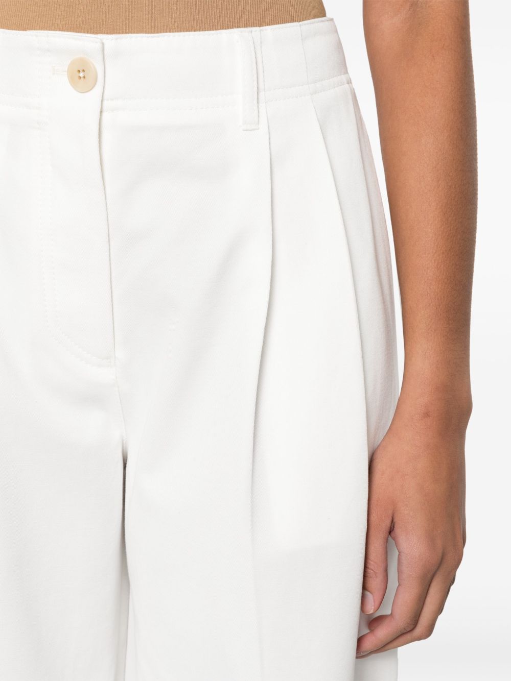 Pantaloni dritta in bianco Toteme - donna 