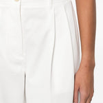Pantaloni dritta in bianco Toteme - donna 