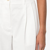 Pantaloni dritta in bianco Toteme - donna 