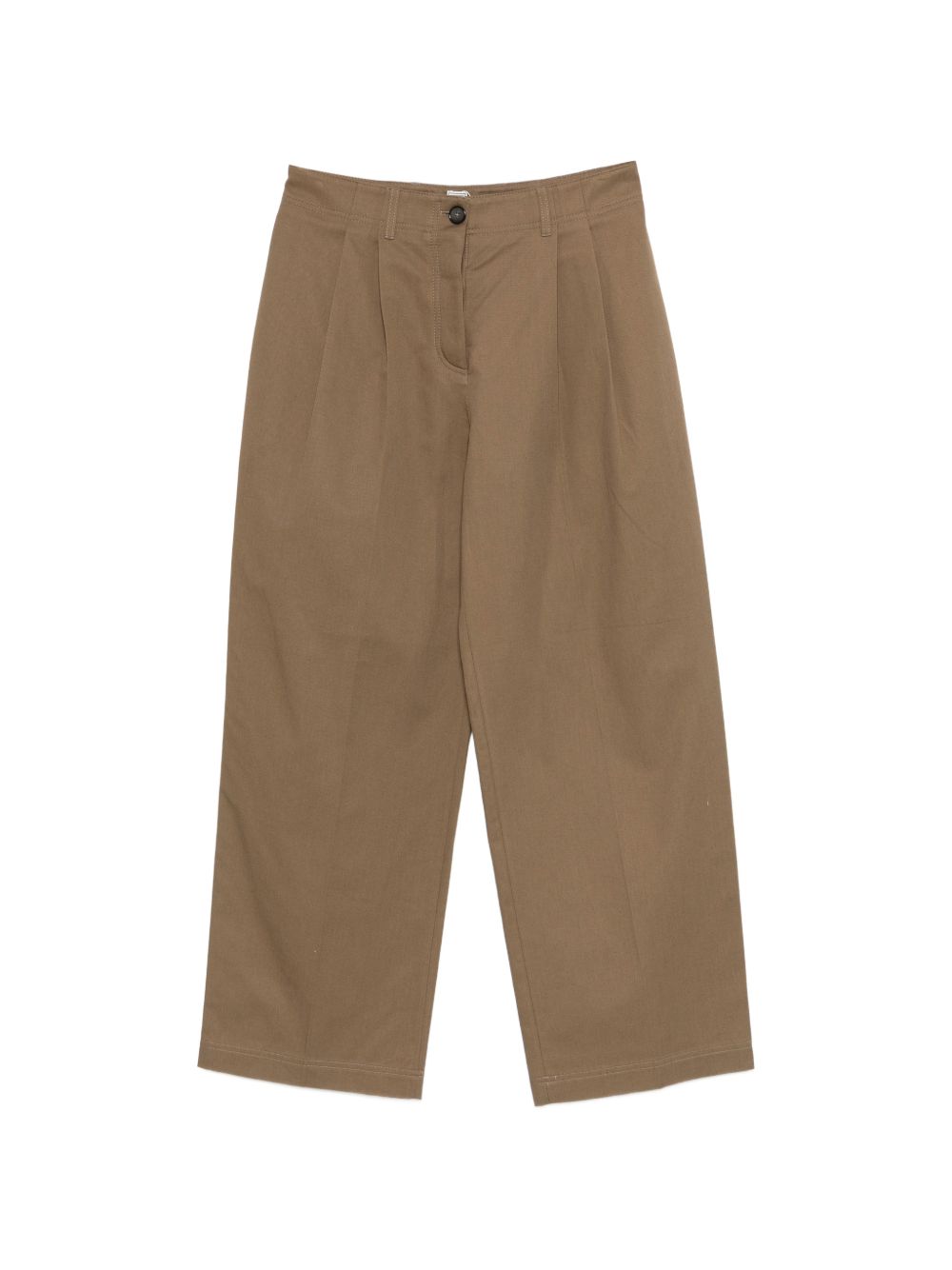 Pantaloni con pieghe in marrone Toteme - donna 