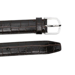 Cintura slim con goffratura coccodrillo in marrone Toteme - donna 