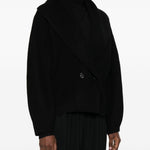 Cardigan con risvolto a scialle in nero Toteme - donna 