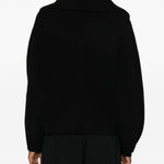 Cardigan con risvolto a scialle in nero Toteme - donna 