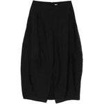 Gonna midi con spacco parachute in nero Toteme - donna 