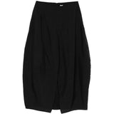Gonna midi con spacco parachute in nero Toteme - donna 
