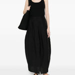 Gonna midi con spacco parachute in nero Toteme - donna 