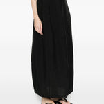 Gonna midi con spacco parachute in nero Toteme - donna 