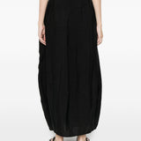 Gonna midi con spacco parachute in nero Toteme - donna 
