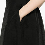 Gonna midi con spacco parachute in nero Toteme - donna 