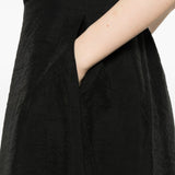 Gonna midi con spacco parachute in nero Toteme - donna 
