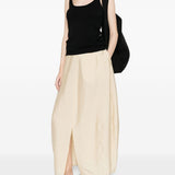 Gonna midi con spacco parachute in beige Toteme - donna 