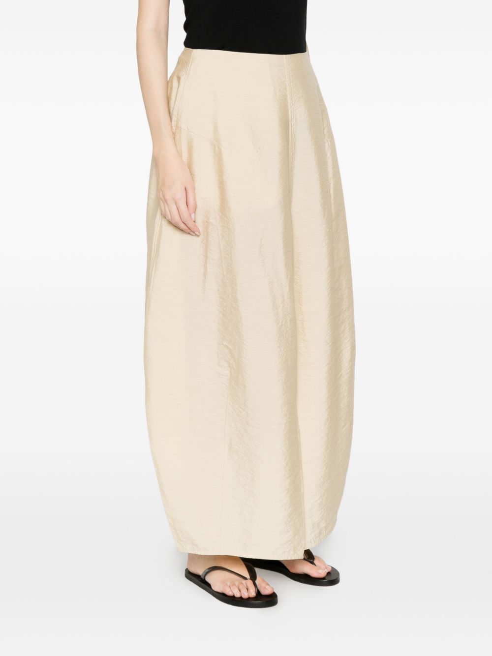 Gonna midi con spacco parachute in beige Toteme - donna 