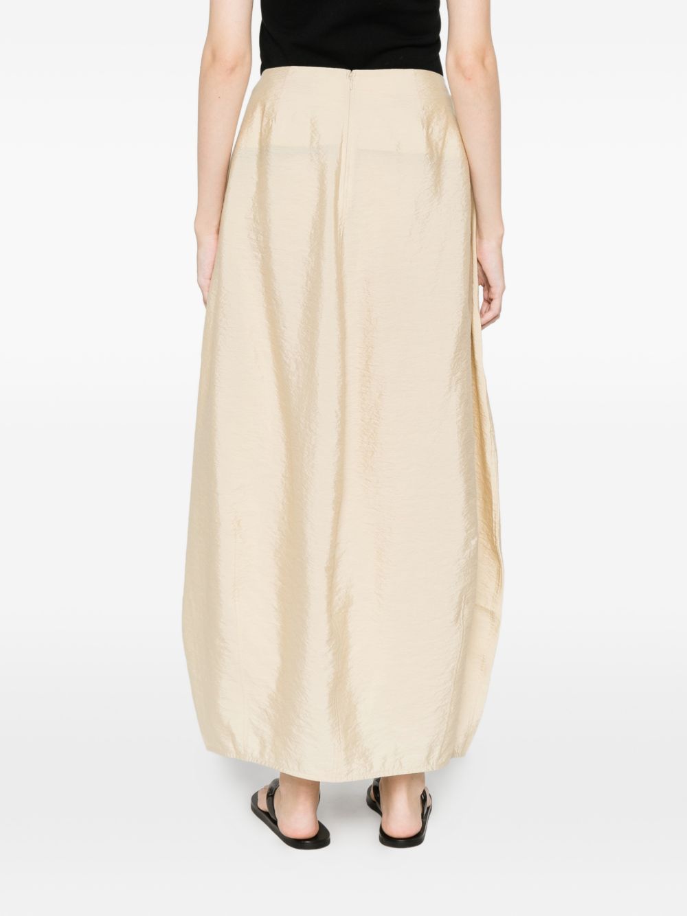 Gonna midi con spacco parachute in beige Toteme - donna 