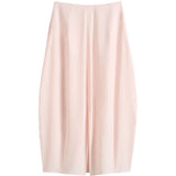 Gonna midi con spacco parachute in rosa Toteme - donna 