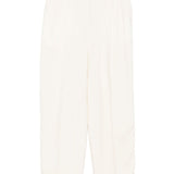 Pantaloni fluidi a doppia piega in bianco Toteme - donna 