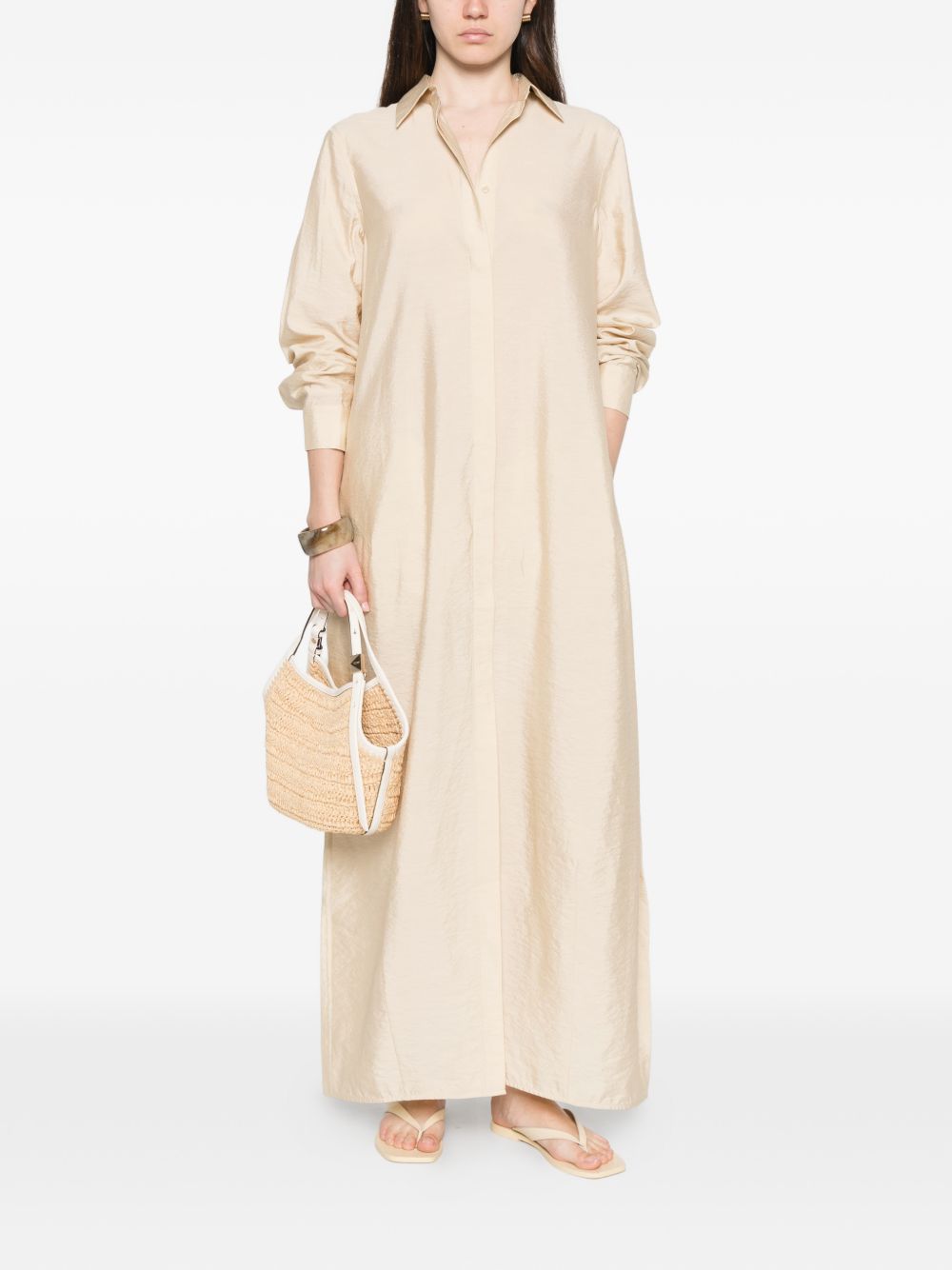 Abito lungo parachute in beige Toteme - donna 