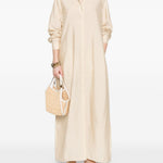 Abito lungo parachute in beige Toteme - donna 