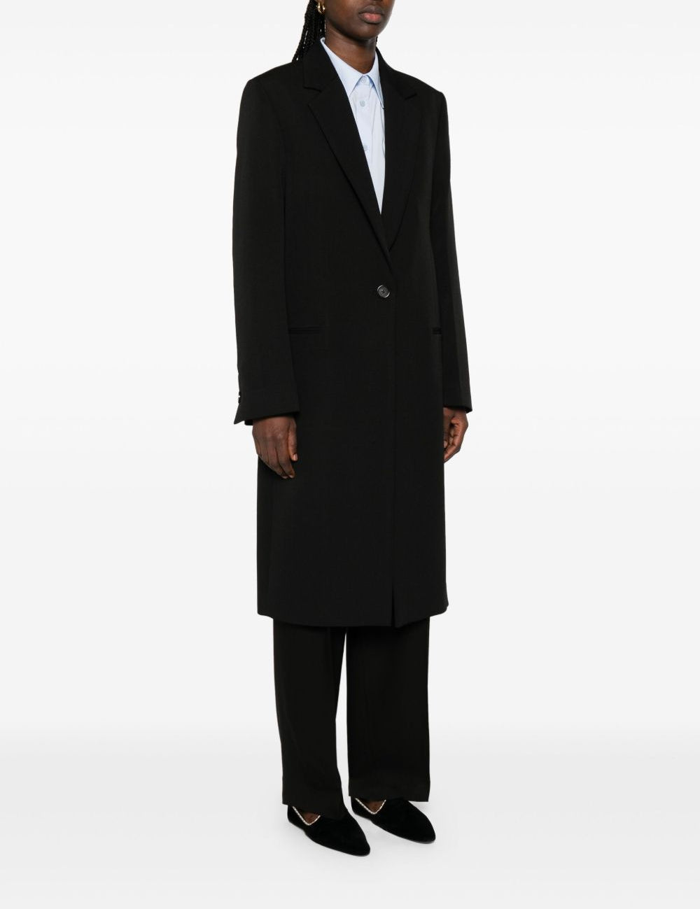 Cappotto sartoriale monopetto in nero Toteme - donna 
