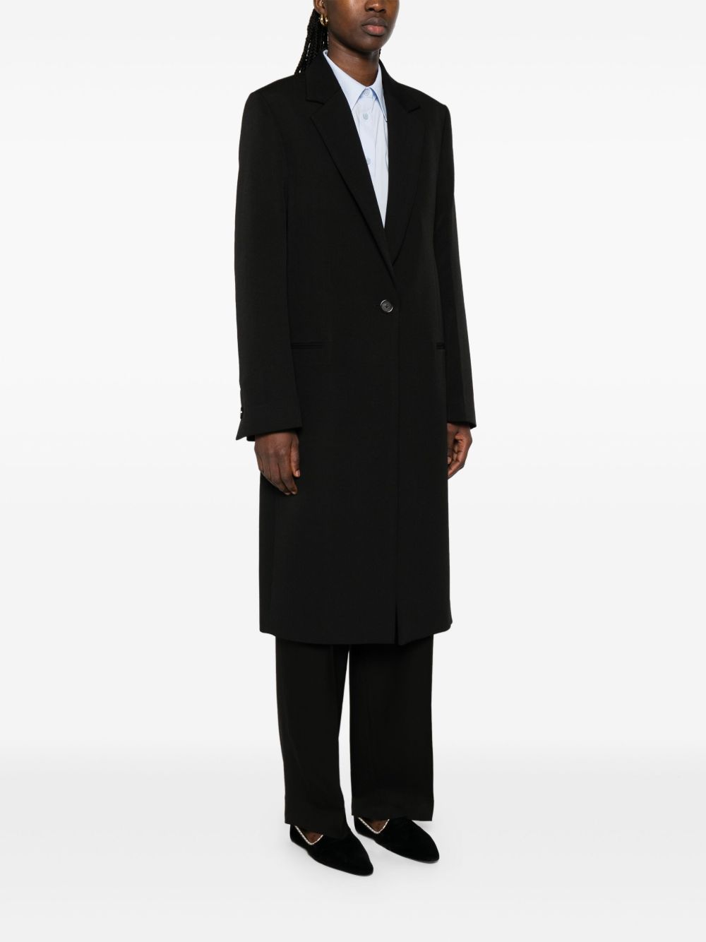 Cappotto sartoriale monopetto in nero Toteme - donna 