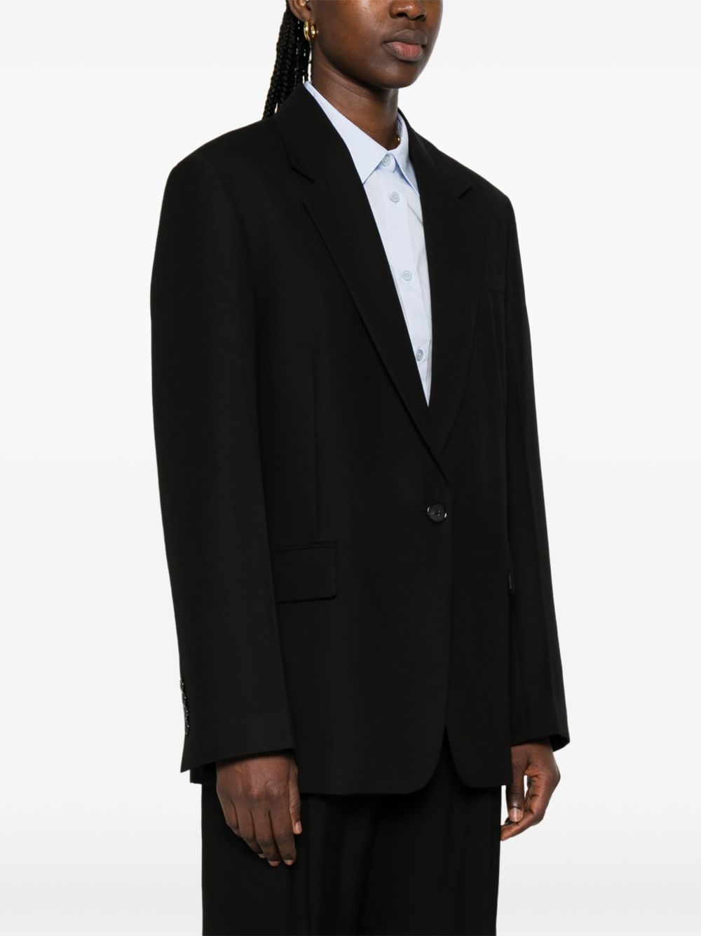 Blazer sartoriale monopetto in nero Toteme - donna 