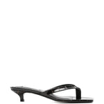 Sandali con tacco basso effetto coccodrillo in marrone Toteme - donna 