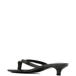 Sandali con tacco basso effetto coccodrillo in marrone Toteme - donna 