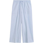Pantaloni a gamba larga con coulisse in celeste Toteme - donna 