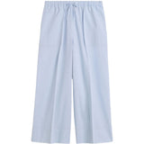 Pantaloni a gamba larga con coulisse in celeste Toteme - donna 