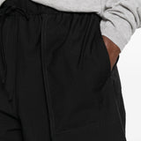 Pantaloni a gamba mapia con coulisse in nero Toteme - donna 