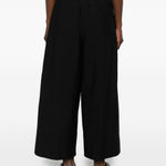 Pantaloni a gamba mapia con coulisse in nero Toteme - donna 