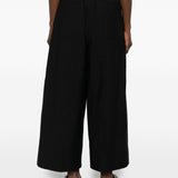 Pantaloni a gamba mapia con coulisse in nero Toteme - donna 