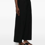 Pantaloni a gamba mapia con coulisse in nero Toteme - donna 