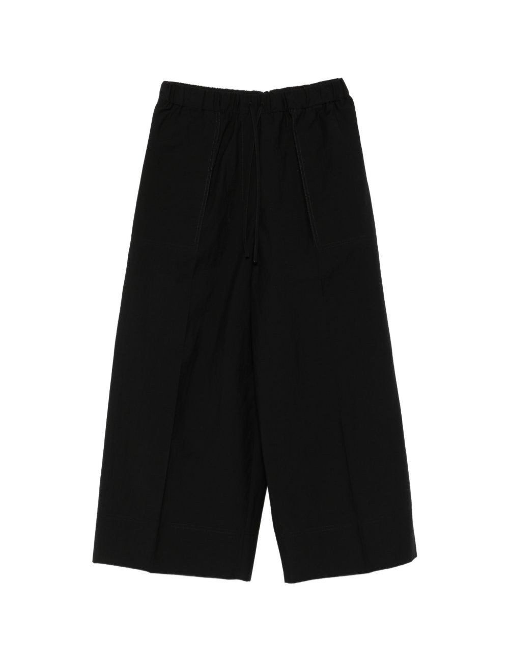 Pantaloni a gamba mapia con coulisse in nero Toteme - donna 