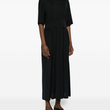 Abito midi plissettato in nero Toteme - donna 