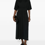 Abito midi plissettato in nero Toteme - donna 