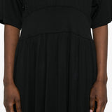 Abito midi plissettato in nero Toteme - donna 