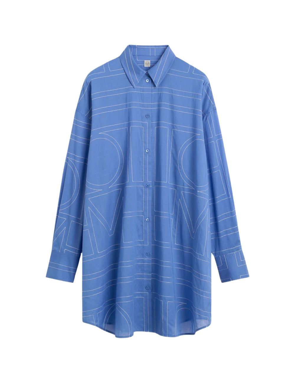 Camicia con stampa in blu Toteme - donna 