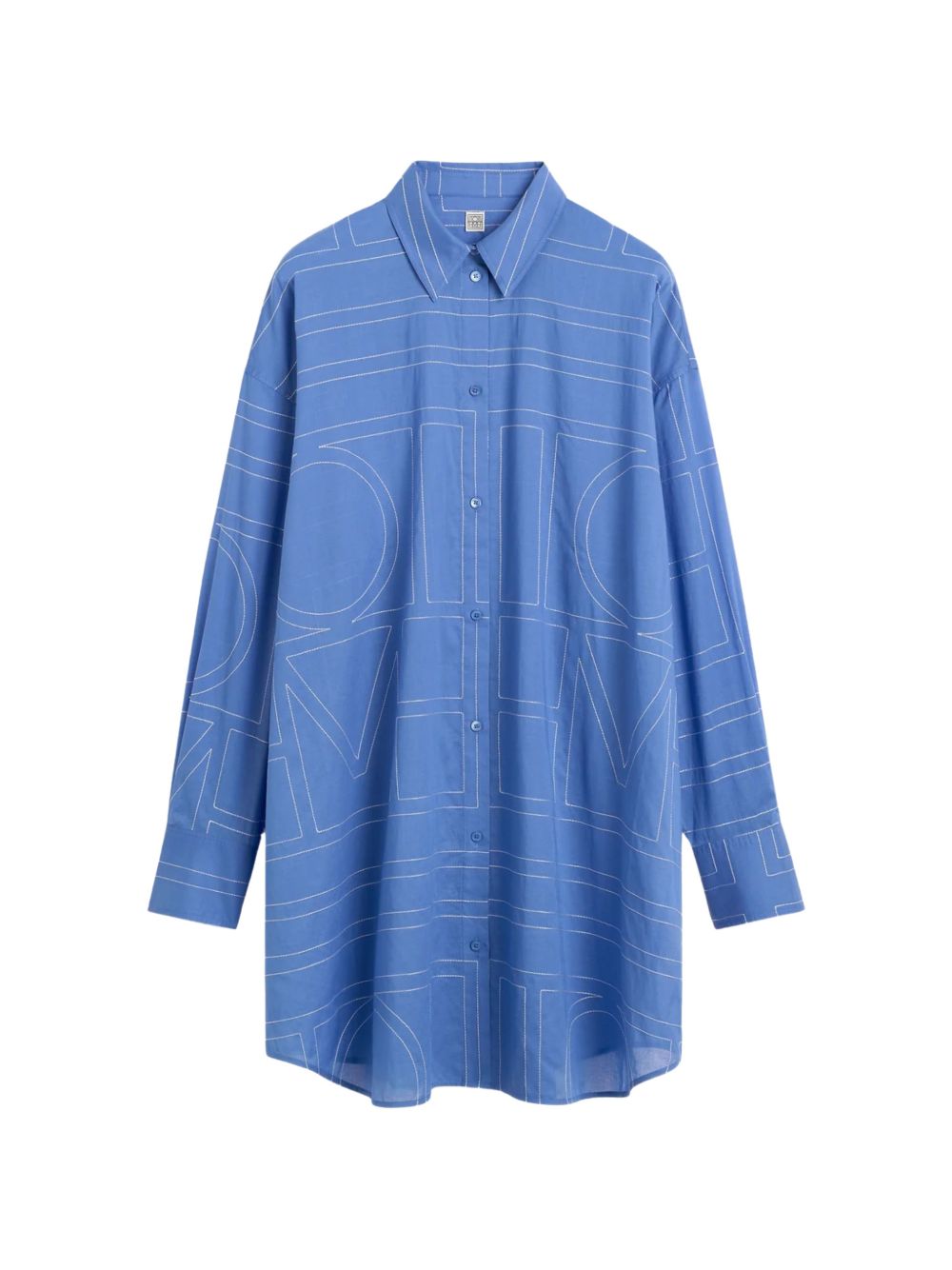 Camicia con stampa in blu Toteme - donna 