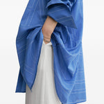 Camicia con stampa in blu Toteme - donna 