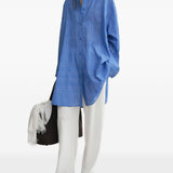 Camicia con stampa in blu Toteme - donna 