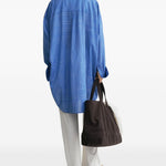 Camicia con stampa in blu Toteme - donna 
