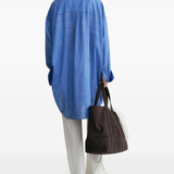Camicia con stampa in blu Toteme - donna 