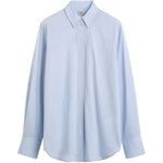 Camicia oversize a maiche lunghe in celeste Toteme - donna 