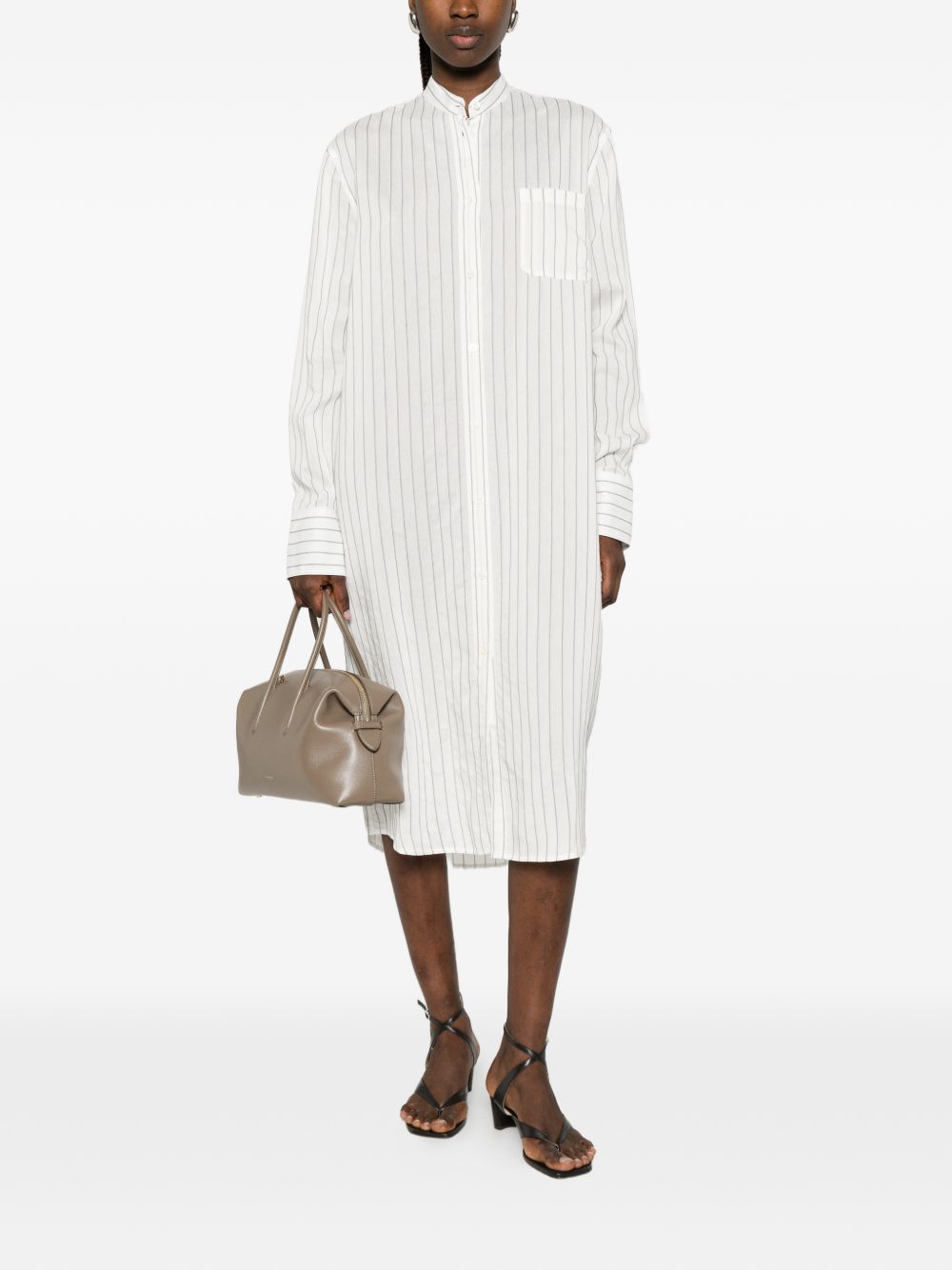 Chemisier a righe in bianco Toteme - donna 