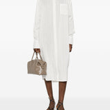 Chemisier a righe in bianco Toteme - donna 